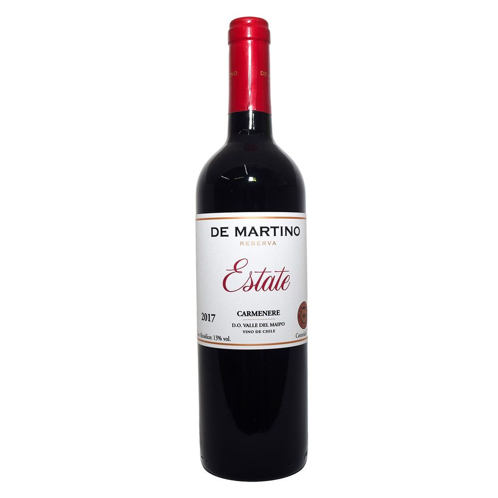 Encontraproduto.com.br - Vinho Chileno Tinto Carmenere de Martino Estate 750ml