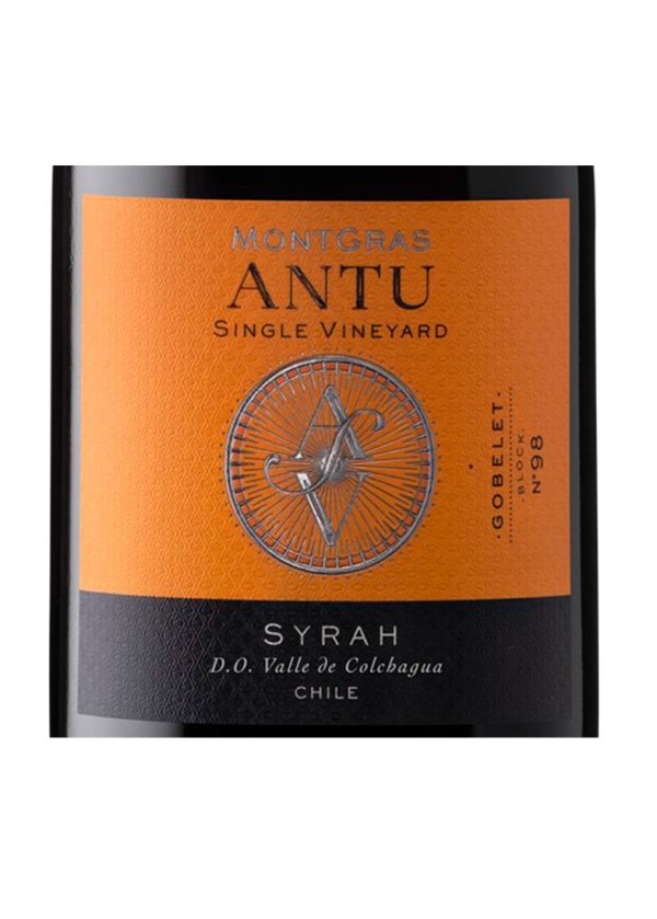 Encontraproduto.com.br - Vinho Montgras Antu Single Vineyard Syrah 2021 Tinto Chile 750ml