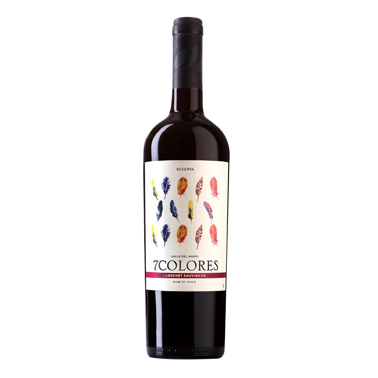 Encontraproduto.com.br - Vinho 7Colores Reserva Cabernet Sauvignon-Pais 750ml