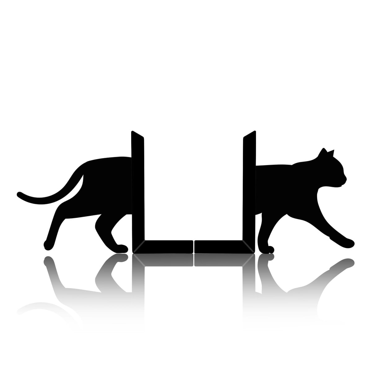 Encontraproduto.com.br - Porta Livros Organizador Bibliocanto (Preto) - Gato