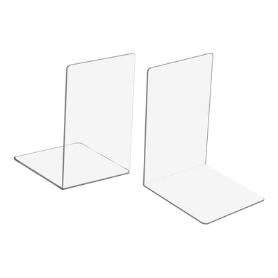 Encontraproduto.com.br - Porta Livros Organizador Bibliocanto - Acrílico Transparente - 02 peças
