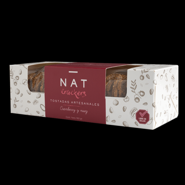 Encontraproduto.com.br - Torrada Cranberry e Nozes Nat Crackers 160g