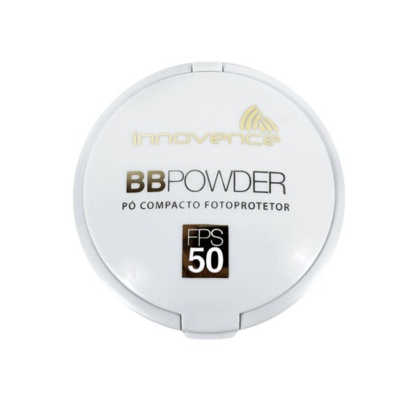 Encontraproduto.com.br - Pó Compacto BB Powder Fotoprotetor FPS 50 Tonalizante Bege Bronze 12G Innovence Cosméticos