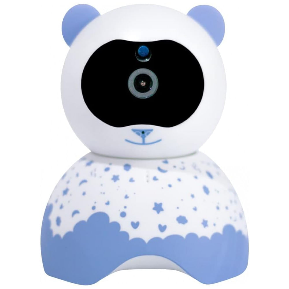 Encontraproduto.com.br - Babá Eletrônica SoyMomo com Câmera HD, Monitor, Áudio Bidirecional e Sensor de Temperatura, Azul