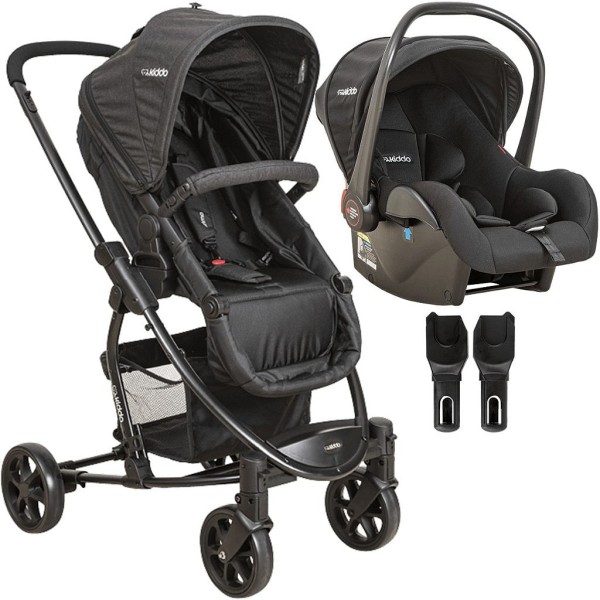 Encontraproduto.com.br - Carrinho de Bebe Moises com Bebe Conforto Kiddo Prima Preto