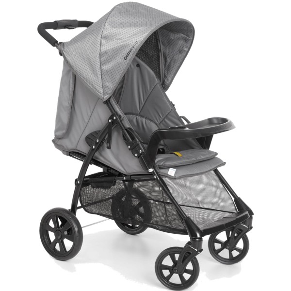 Encontraproduto.com.br - Carrinho de Bebe Galzerano San Remo com Bebe Conforto Cinza
