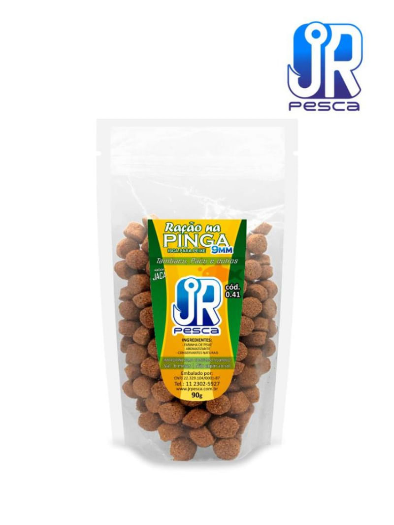 Ração Curtida na pinga para pesca pesqueiro 9mm Jaca 90g