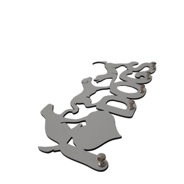 Encontraproduto.com.br - Porta Chave Dog Branco Em Mdf [f031]