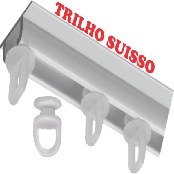 Encontraproduto.com.br - Cortina Charme em Renda com Voal 3,00 x 2,50 Para Trilho Suisso - Palha