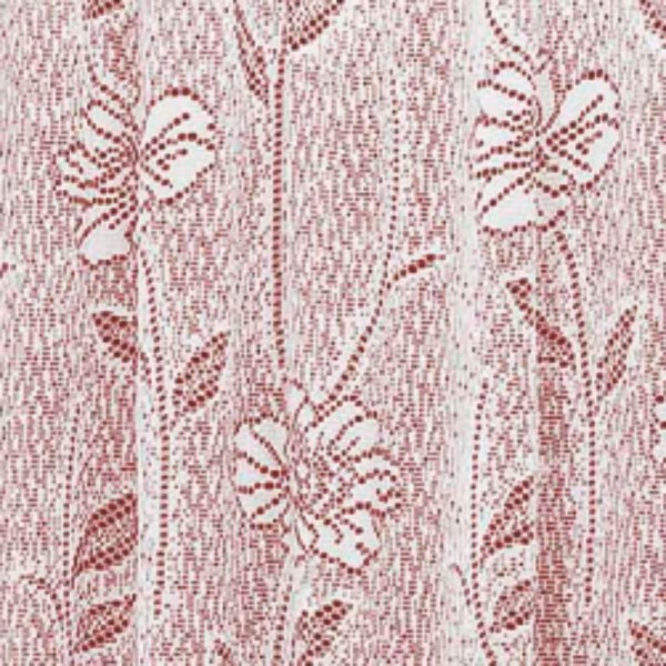 Encontraproduto.com.br - Cortina Charme em Renda com Voal 3,00 x 2,50 Para Trilho Suisso - Vermelha