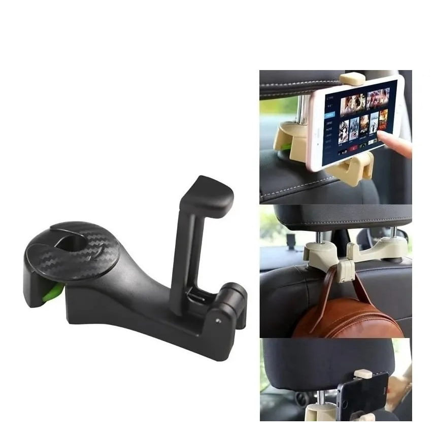 Encontraproduto.com.br - Suporte Gancho Banco Traseiro Carro Celular Bolsa Sacolas
