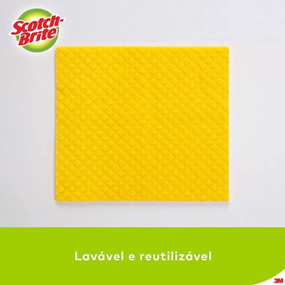 Encontraproduto.com.br - Pano Scotch Brite Enxuga Facil 2 unidades