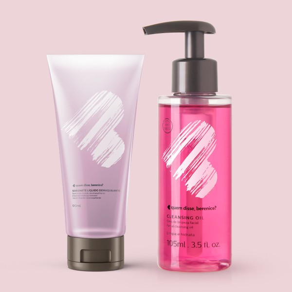 Encontraproduto.com.br - Combo Cuidados Com a Pele Sabonete Líquido Demaquilante 90ml com Demaquilante Cleansing Oil 105ml
