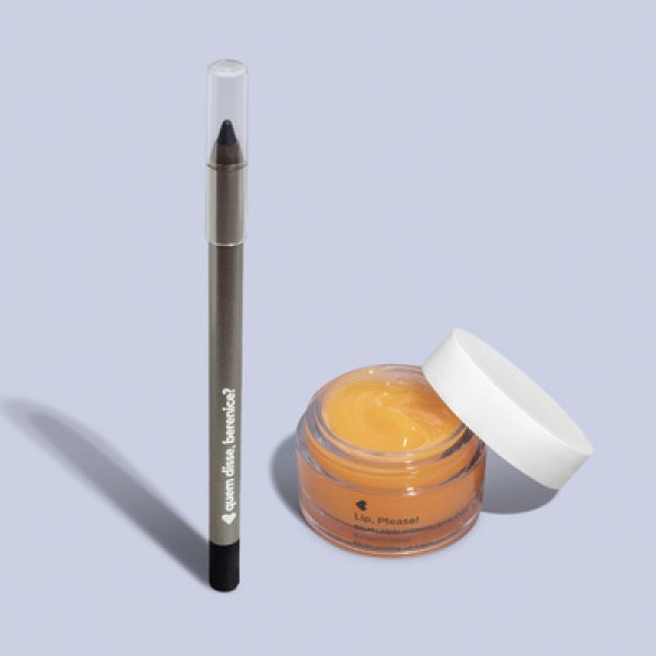 Combo Balm Labial Hidratação Intensa 8g com Lápis para Olhos Pretuco 1,2g