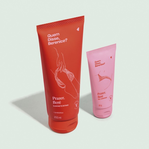 Encontraproduto.com.br - Combo Prazer, Berê Sabonete Líquido Íntimo 200ml com Gel Corporal 30g