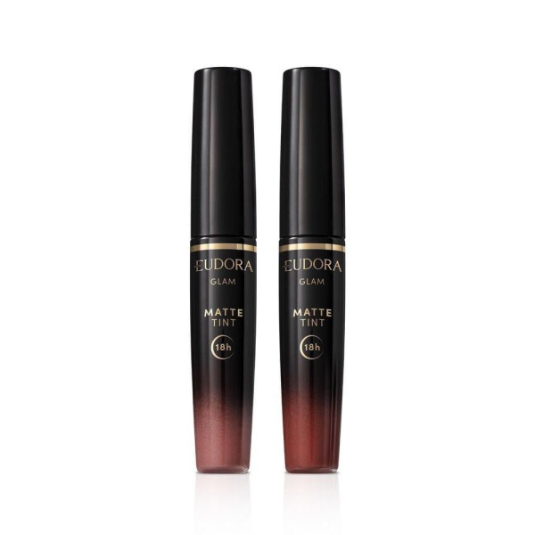 Encontraproduto.com.br - Combo Batom Líquido Matte Tint: Rosé Vintage 4ml + Castanho Divino 4ml