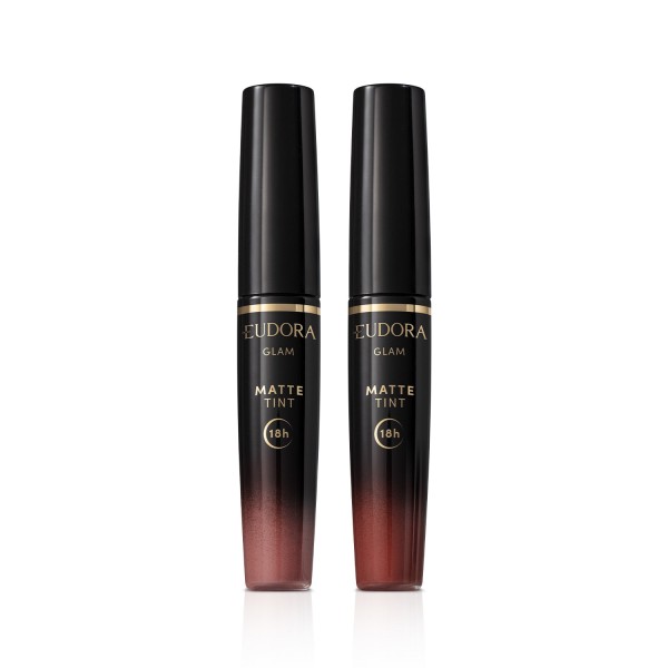 Encontraproduto.com.br - Combo Batom Líquido Matte Tint: Rosé Vintage 4ml + Castanho Divino 4ml
