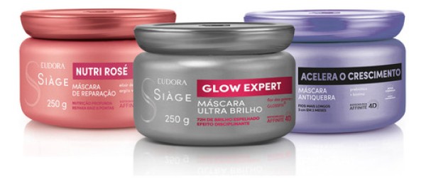 Encontraproduto.com.br - Combo Siàge Cronograma Capilar para Crescimento do Cabelo  (3 itens)