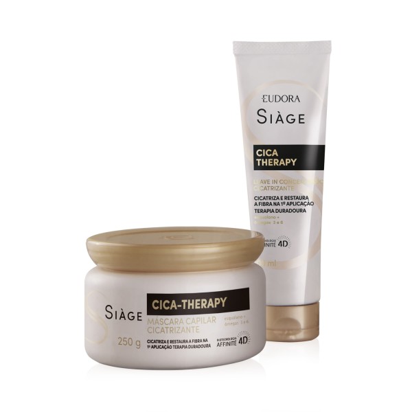 Combo Siàge CicaTherapy Máscara Capilar 250g LeaveIn 100ml