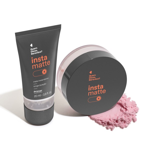 Encontraproduto.com.br - Combo Instamatte: Primer Facial Líquido 20ml + Pó Solto Translúcido Roselelê 10g
