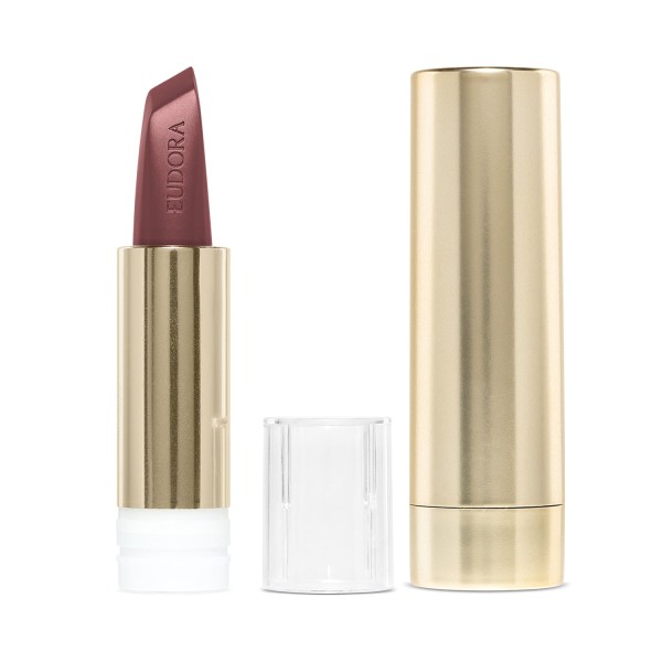 Encontraproduto.com.br - Combo Sofisitcada e Confiante: Batom Marrom 3,4g + Case Dourado