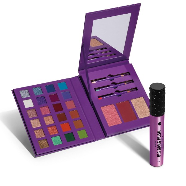 Combo Paleta de Maquiagem Celebra - Máscara de Cílios Big Bang Push 10g