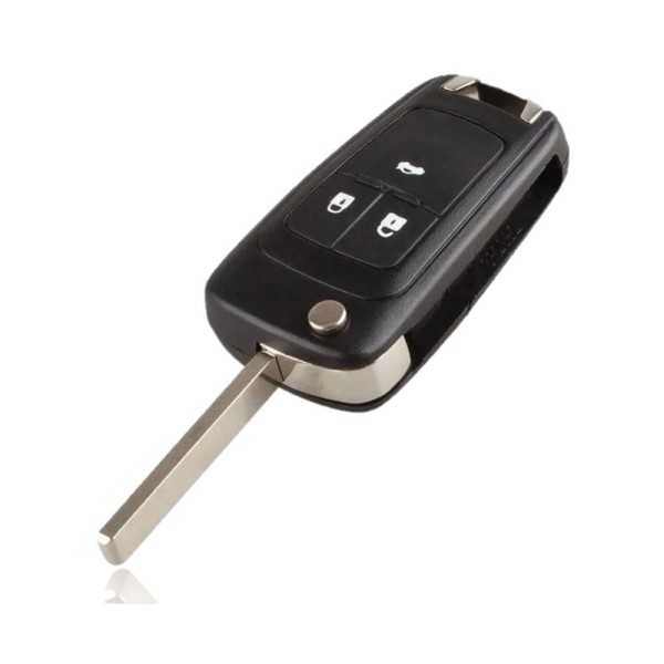 Encontraproduto.com.br - Carcaça Chave Canivete Oca 3 Botões Onix S-10 Sonic Após 12