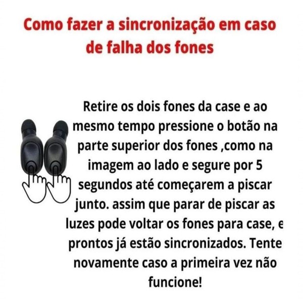 Encontraproduto.com.br - Fones Ouvido Sem Fio Wireless Preto P/ Iphone 14