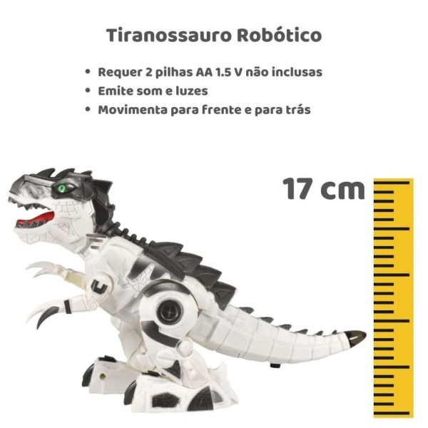 Encontraproduto.com.br - Kit 2 Tiranossauro Robotico Som Luz Movimento Ganhe Varinha - Toyng