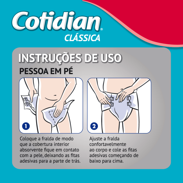 Encontraproduto.com.br - Fralda Geriatrica Cotidian Classica M C/ 8