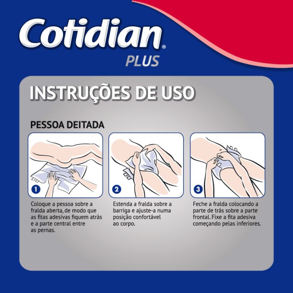 Encontraproduto.com.br - Fralda Geriátrica Cotidian Plus M 18 Unidades