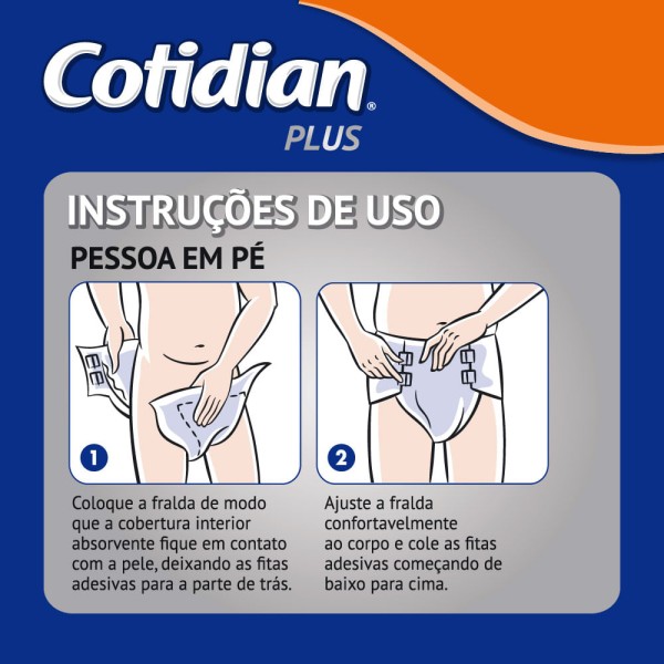 Encontraproduto.com.br - Fralda Geriátrica Cotidian Plus G 16 Unidades