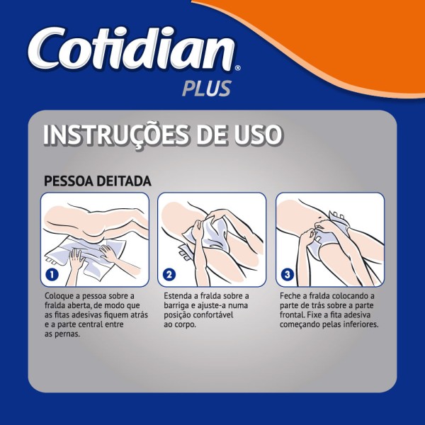 Encontraproduto.com.br - Fralda Geriátrica Cotidian Plus G 16 Unidades