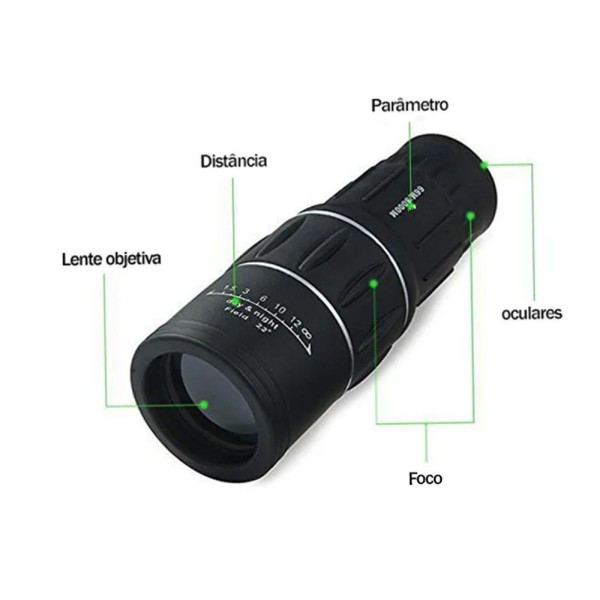 Encontraproduto.com.br - Moculo 30x52 Luneta Tatico Longo Alzance Zoom Telescopio A Prova Dagua Profissional