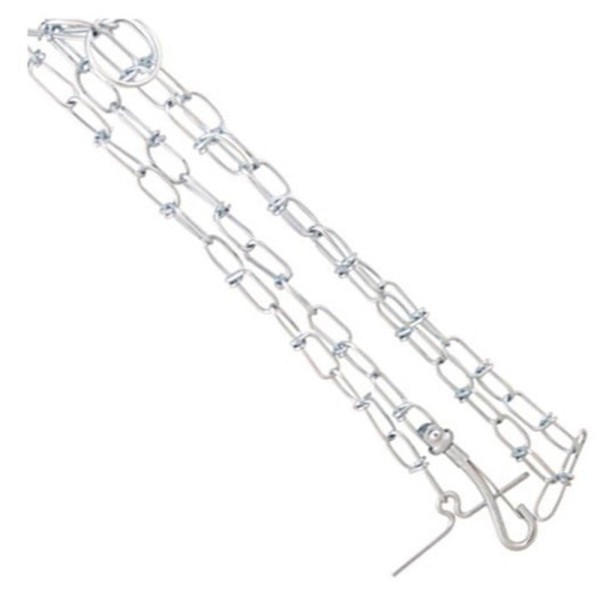 Encontraproduto.com.br - Coleira Guia Ajustavel Kit Corrente Aço Semi Enforcador
