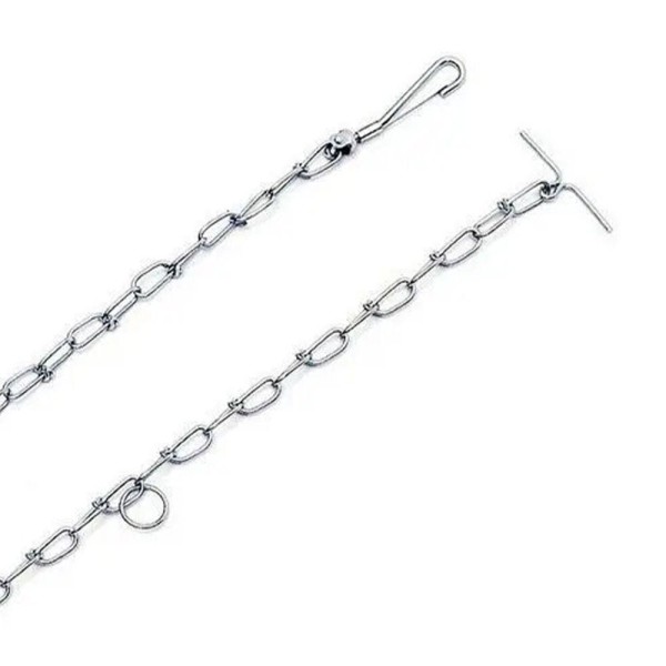Encontraproduto.com.br - Coleira Guia Ajustavel Kit Corrente Aço Semi Enforcador