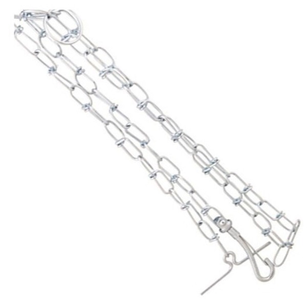 Encontraproduto.com.br - Coleira Guia Ajustavel Kit Corrente Aço Semi Enforcador