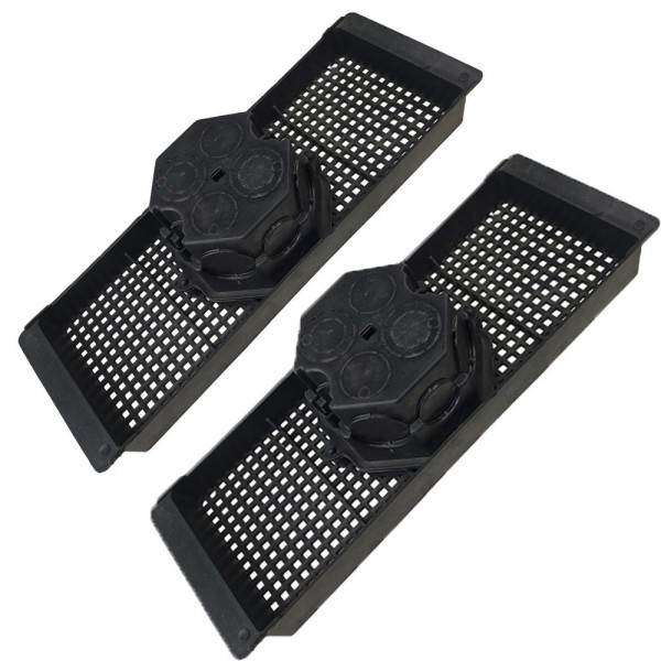 Encontraproduto.com.br - Caixa Laje Luz Octagonal Teto Kit 2 Und Com Suporte Resistente Segurança Fiaçao Construçao Obra