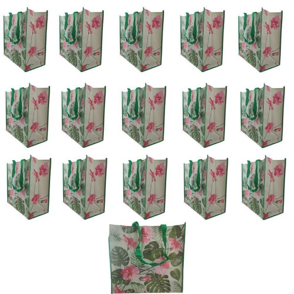 Bolsa Ecologica Ecobag Reutilizavel Kit 16 Uni Sacola Ombro Retornavel Compras Mercado Multiuso
