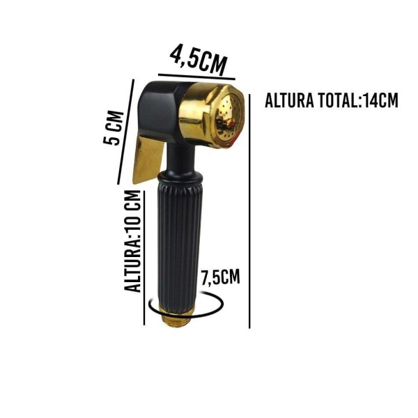Encontraproduto.com.br - Ducha Higienica Luxo Aço Inox Chuveirinho Cromo Intimo