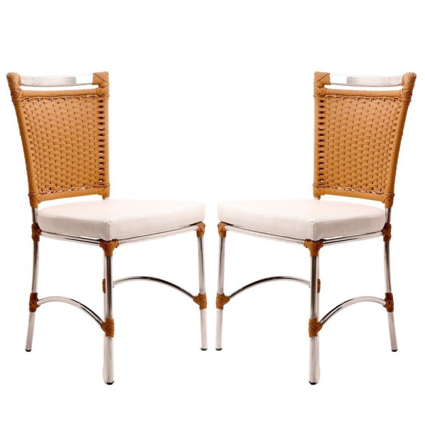 Encontraproduto.com.br - 2 Cadeiras De Jantar Jk Para Área Interna E Externa