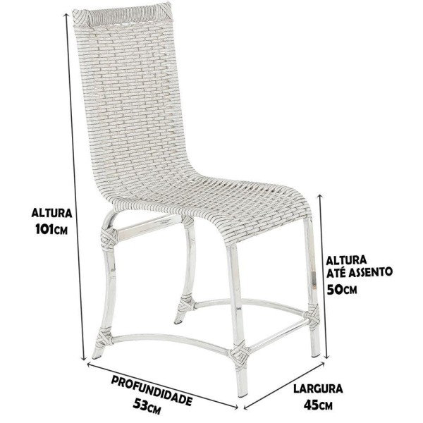 Encontraproduto.com.br - 2 Cadeiras De Jantar Área Interna E Externa Mármore