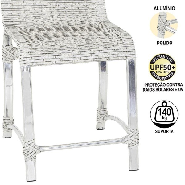 Encontraproduto.com.br - 2 Cadeiras De Jantar Área Interna E Externa Mármore