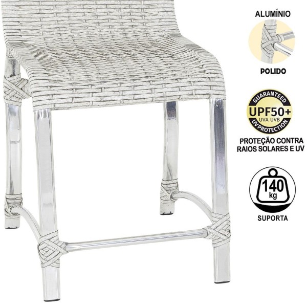 Encontraproduto.com.br - 2 Cadeiras De Jantar Área Interna E Externa Mármore