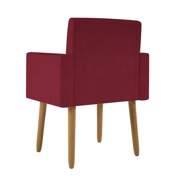 Encontraproduto.com.br - Poltrona Decorativa - Escritório - Recepção - Marsala Cor:marsala