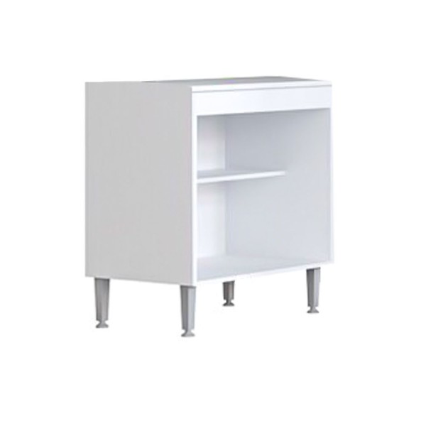 Encontraproduto.com.br - Balcão Para Fogão Cooktop Com Tampo 80Cm Athena 2 Portas Branco
