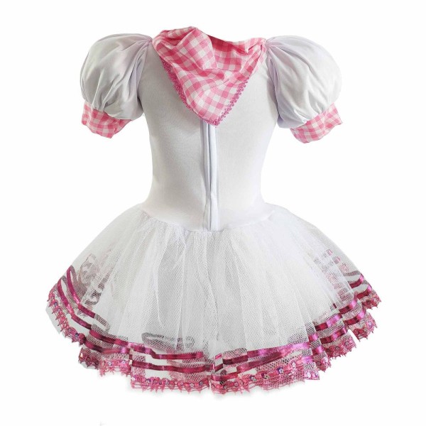 Encontraproduto.com.br - Fantasia Vestido Infantil Chef de Cozinha Feminina Com Chapéu - M 7 - 8
