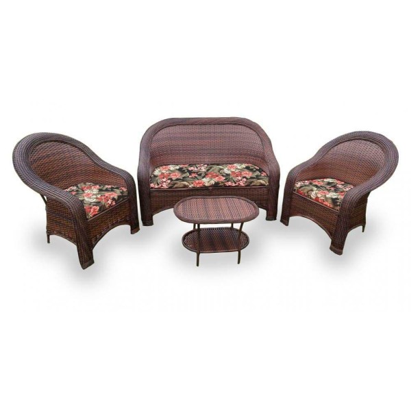 Encontraproduto.com.br - Kit De Sofás 1 Sofá 2L+2 Poltronas+1 Mesa Centro Maui Preto
