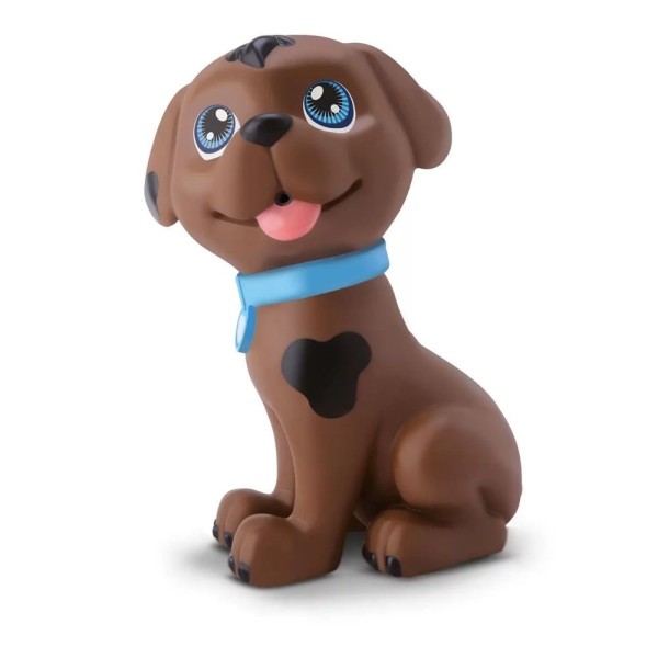 Boneco Pet Friends Cachorrinho Em Vinil Macio Bee Toys Marrom