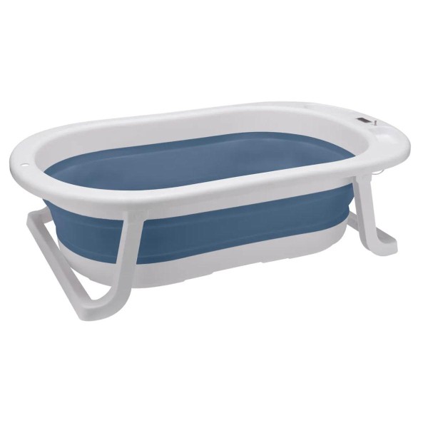 Encontraproduto.com.br - Banheira Portátil Infantil com Termômetro Digital Azul Awiki